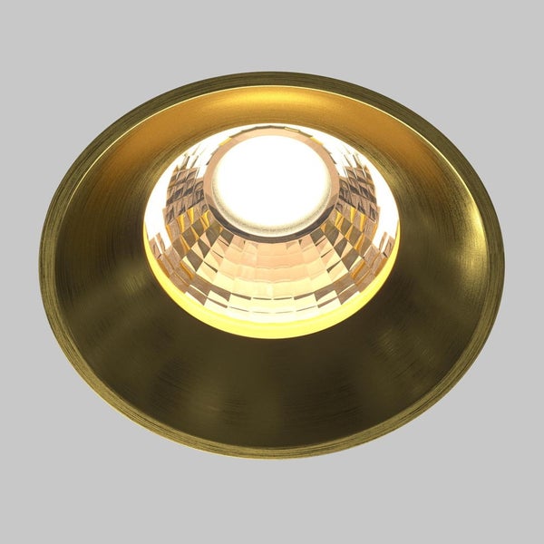 LED Einbauleuchte Round in Messing 12W 920lm