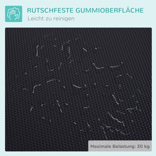 PawHut Trimmtisch klappbar Tierpflegetisch Schertisch Pflegetisch für Hunde Katzen Metall Schwarz 81 x 48,5 x 80 cm