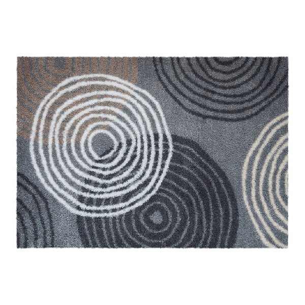Akzente Feel Badematte mit Motiv in Grau Fußmatte 50 x 70 cm, rutschfest, saugfähig