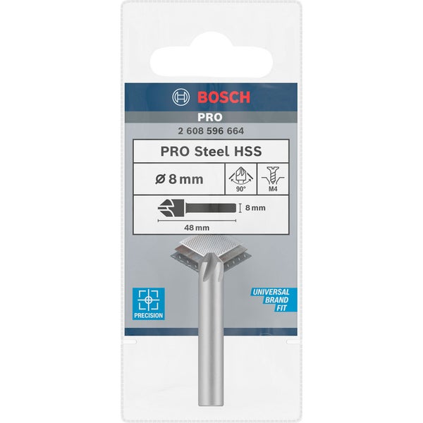 Bosch PRO Steel HSS Kegelsenker 8 x 48 mm M4 - 2608596664