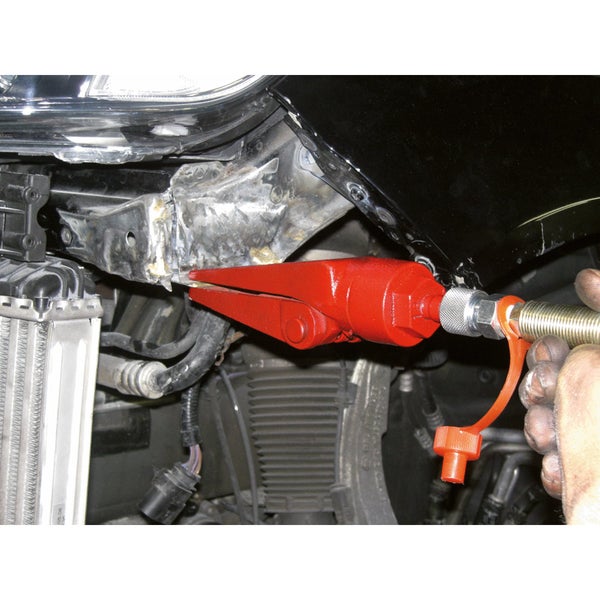 Gelbe Kabelbrücke mit acht Kanälen zur Kabelführung