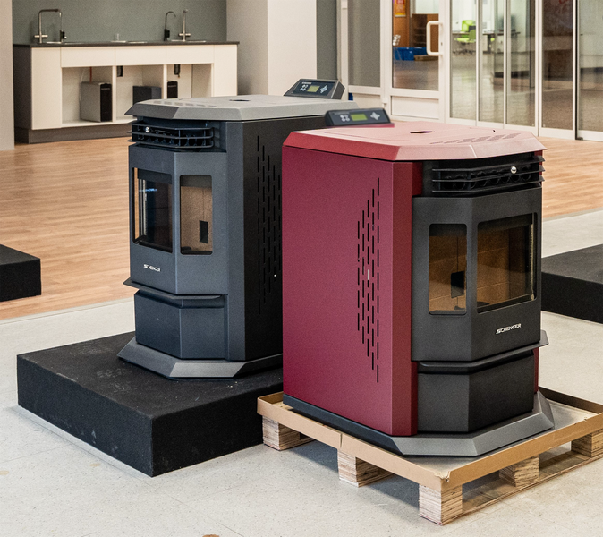 SCHENGER Pelletofen HLP3602 Schwarz A++ 9,3kW Vollautomatisch+WIFI+ECO Modus