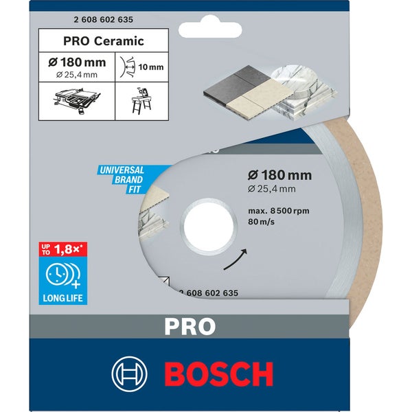 Diamanttrennscheibe Best for Ceramic 180 x 25,40 x 2,2 x 10 mm