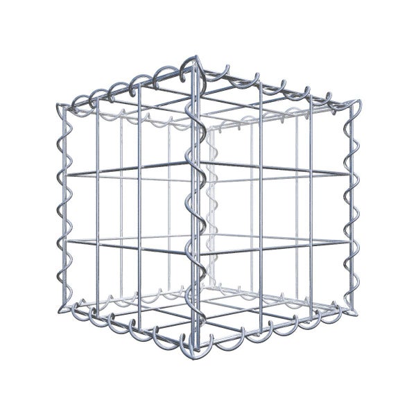 Gabione 30 cm x 30 cm x 30 cm (L x H x T), Maschenweite 10 cm x 10 cm, Spirale