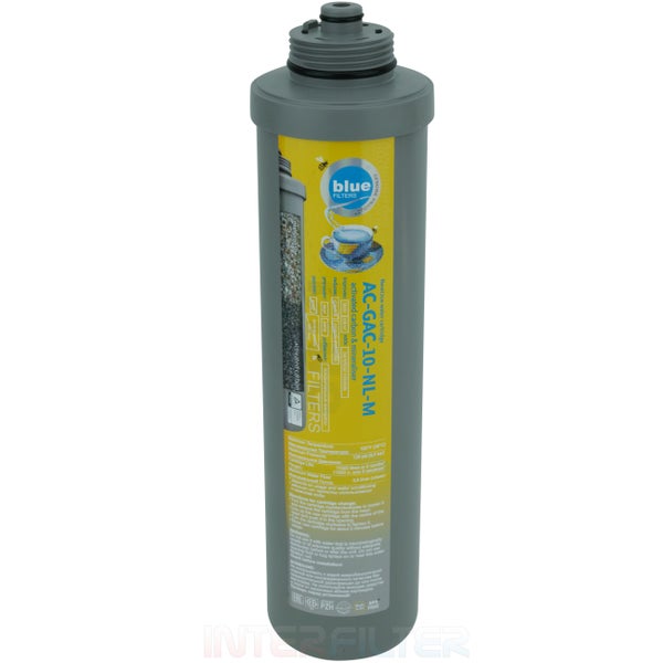 Ersatzfilterkartusche Blue Filters AC GAC 10 NL M für Wasserfilter mit Aktivkohle und Mineralisierung