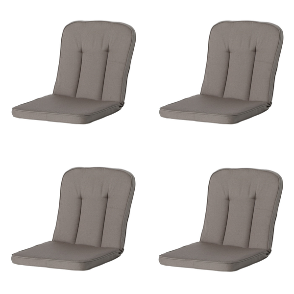 Gartenstuhlauflage Rib liver - Ca. 94x48 cm - 4er-Set