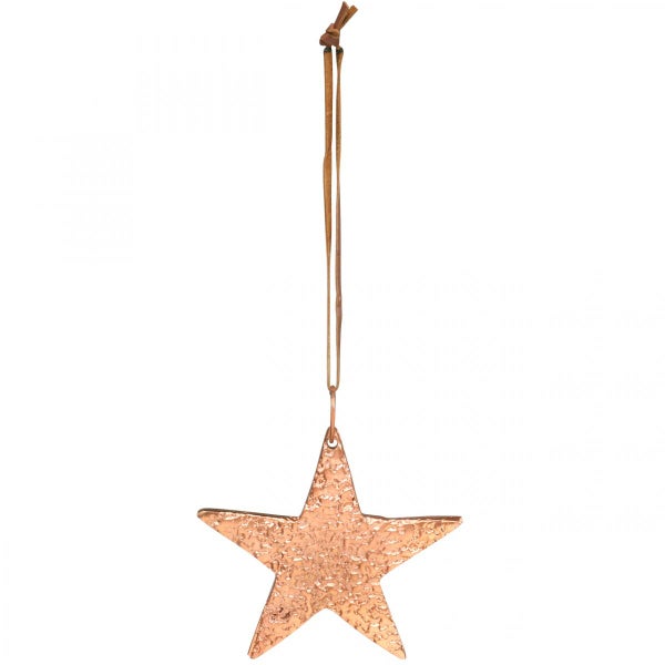 Dekostern aus Metall mit Aufhänger