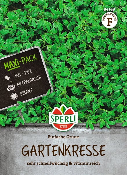 Sperli Gartenkresse Samen Maxi Pack für den ganzjährigen Anbau