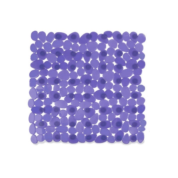 FLOORDIREKT Wanneneinlage Bubble - Badewanneneinlage - Duschmatte - Lila - 54 x 54 cm