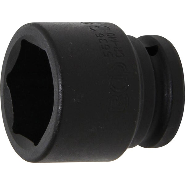 BGS Kraft-Steckschlüssel-Einsatz Sechskant Antrieb Innenvierkant 20 mm (3/4) SW 36 mm - 5636