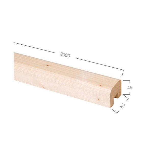 Holz-Konstruktionsvollholz mit Maßangaben