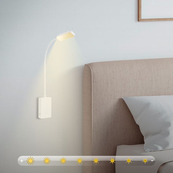 LED Leselampe Bettlampe Akku Wandleuchte ohne Bohren Dimmbar Touch