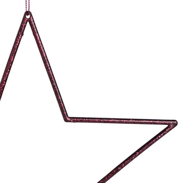 Glitzernder Stern zum Aufhängen