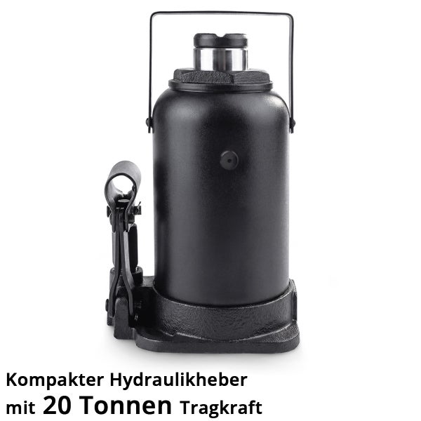 Kompakter Hydraulikheber aus Metall mit 20 Tonnen Tragkraft