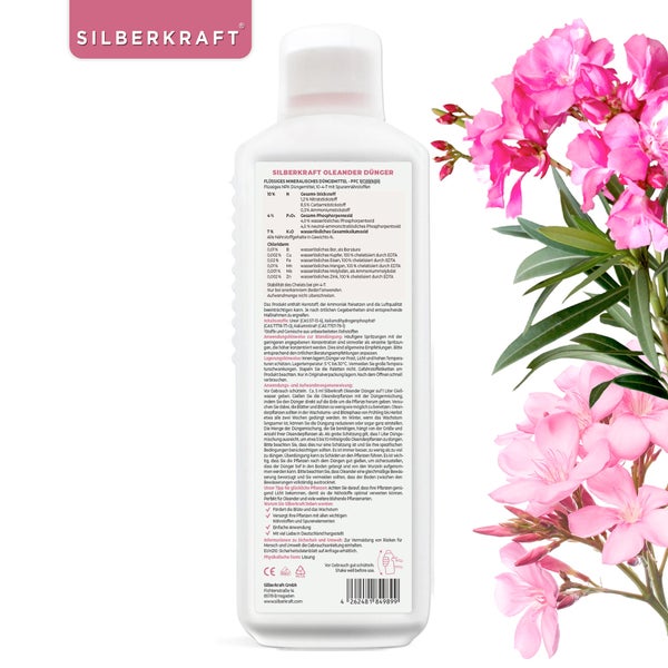 SILBERKRAFT Oleander Dünger – Für gesunde Oleander – 1 Liter