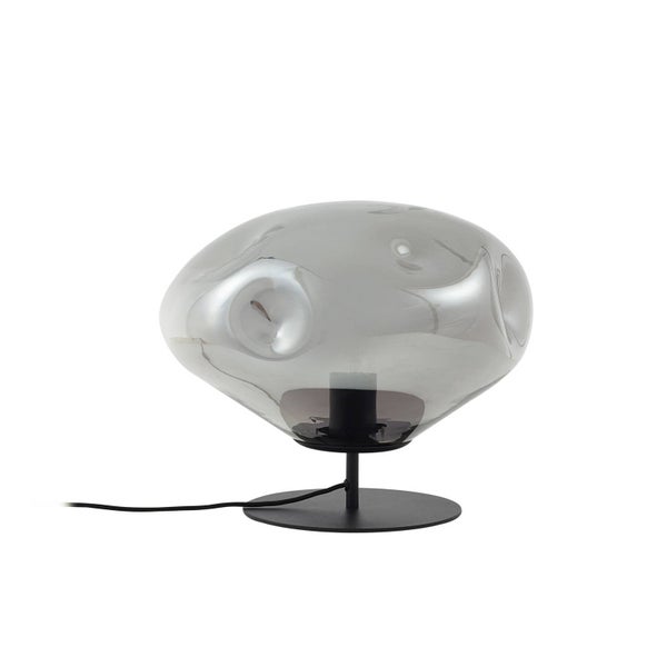 Lindby Tischlampe Lelia (Design, Modern) in Alu aus Glas (1 flammig E27) - Tischleuchte Schreibtischlampe Nachttischlampe Wohnzimmerleuchte