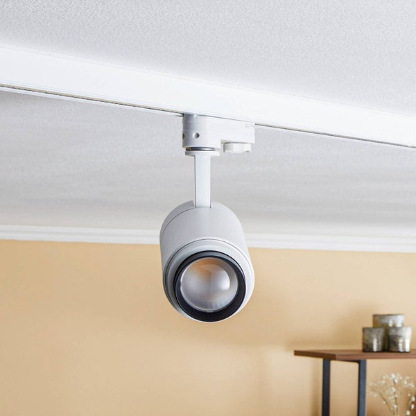 Arcchio LED Stromschienenstrahler Nanna in Weiß aus Aluminium (1 flammig, ) Arbeitszimmerleuchte