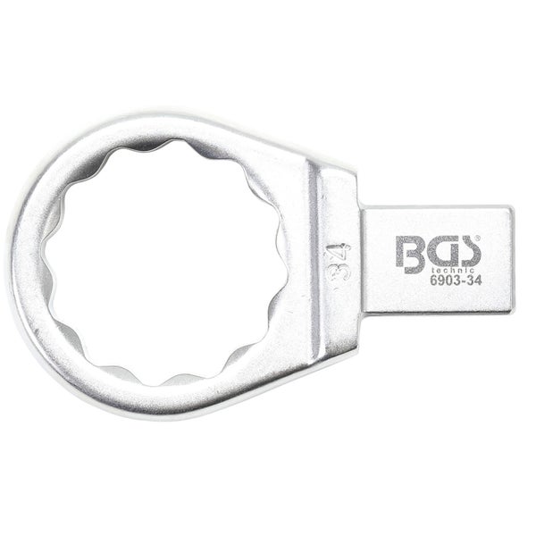 BGS Einsteck-Ringschlüssel 34 mm Aufnahme 14 x 18 - 6903-34