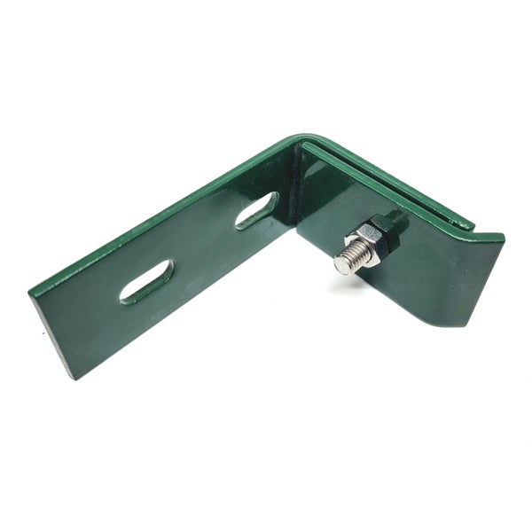 Winkelverbinder aus Metall mit Schraube für den Gartenbau
