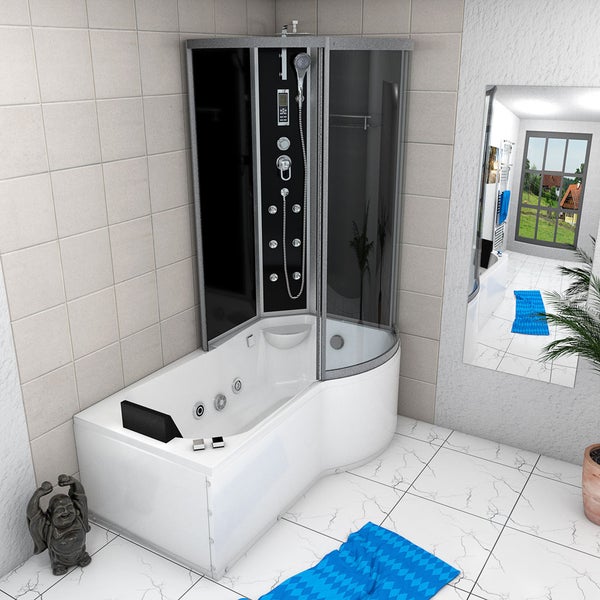 Whirlpool Wanne Duschkabine sw K50-L31-WP-EC 170x1