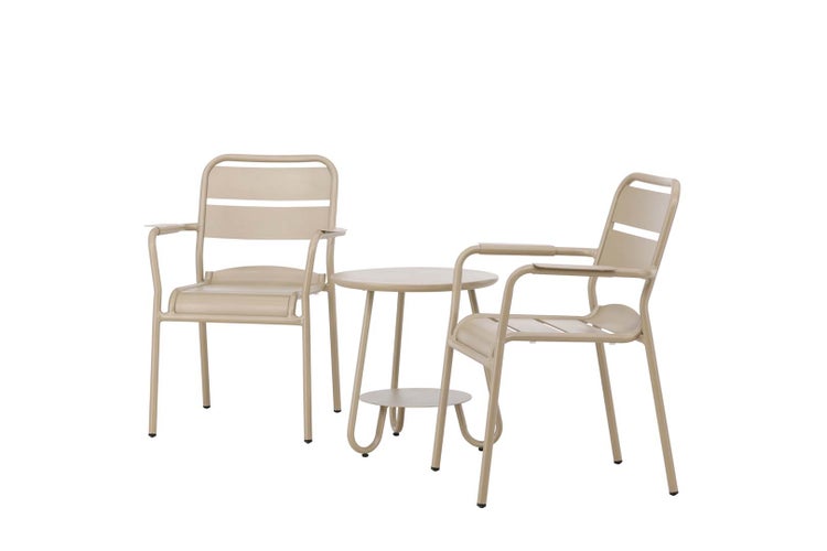 Faro Lounge-Set 3 Teile beige. 50 X 50 X 55 cm