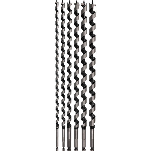 Verschiedene Holzbohrer mit Gewinde