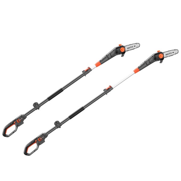 Zwei Hochentaster im Bild.