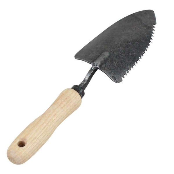 Pflanzkelle (gezahnt) mit Holzgriff