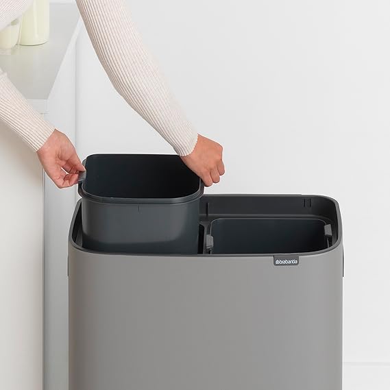 PROREGAL Selbstlöschender Wertstoffsammler Glas 47 Liter HxBxT 79 x 32 x 32 cm Verzinkter Stahl Grün