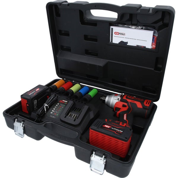 KS TOOLS eMONSTER 1/2 Brushless-Akku-Schlag-Schrauber-Satz 9tlg. - 515.6100