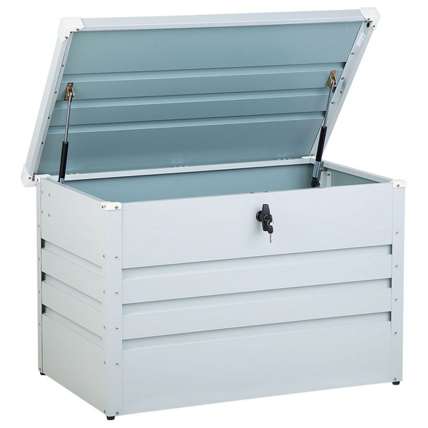 Aufbewahrungsbox CEBROSA Metall 100 cm 62 cm Hellgrau
