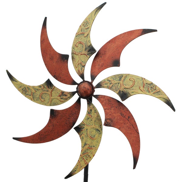 FRANK FLECHTWAREN | Windrad Schimmer, METALL, Ø 39 cm, GH 119 cm