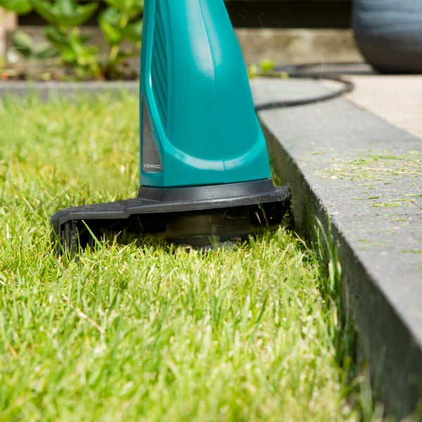 VONROC Rasentrimmer elektrisch 300W - Trimmer für Garten mit Kabel - Kantenschneider Rasen - Tap and Go System inkl. 4M Drahtspule