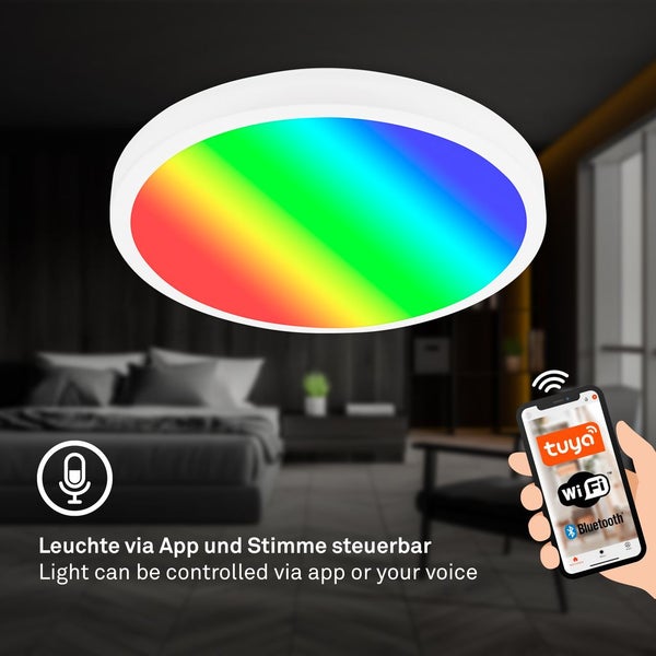 WiFi TUYA + Bluetooth RGB/W CCT LED panel, LED/21W