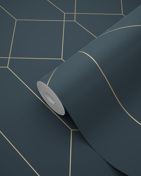 Tapetenrolle mit geometrischem Muster