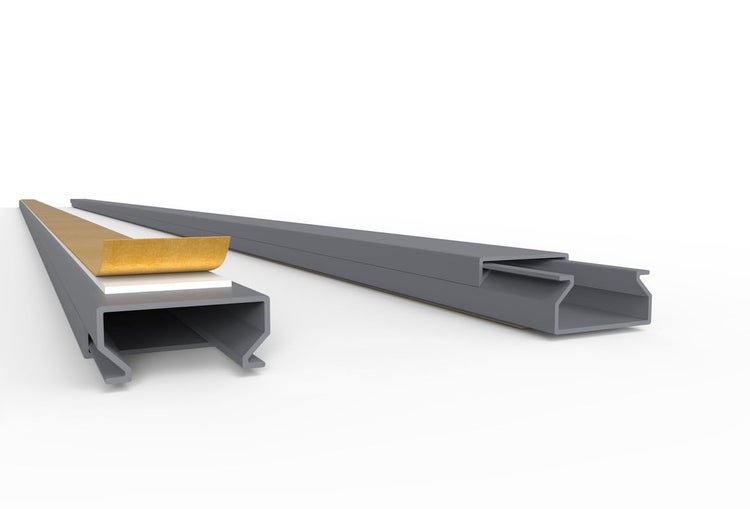CILSON WDK2010SG Art.-Nr. 6700110.1.10 Kabelkanal Selbstklebend 20x10mm 10m, Grau - 10 Stück 1 m / 1000 mm, Elegantes Kabelmanagement, Vielfältige Einsatzmöglichkeiten
