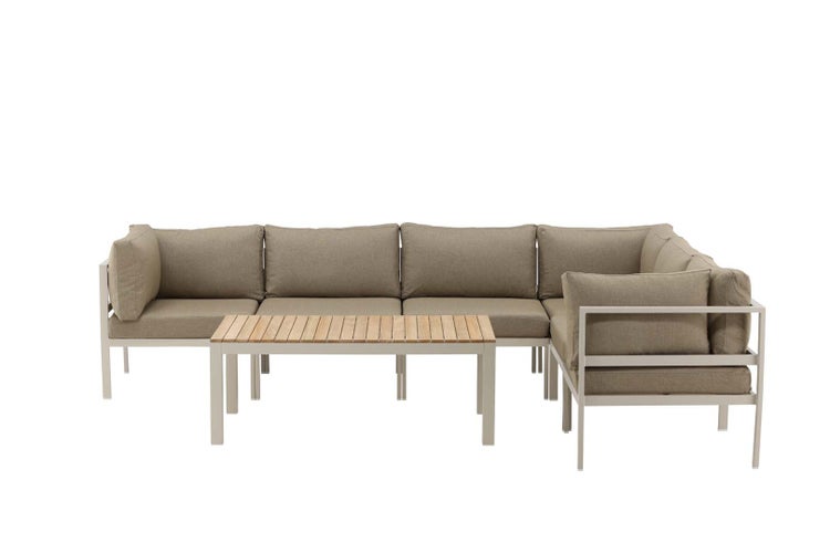 Copacabana Lounge-Set 2 Teile beige. 70 X 120 X 45 cm