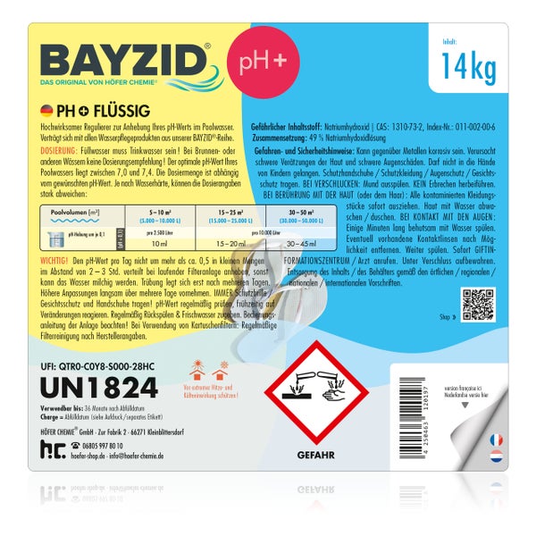 Bayzid Alkafix zur Erhöhung der Alkalinität, 5 Kilogramm