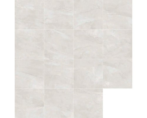 Fliesen mit Marmoroptik, verlegt in einem Muster