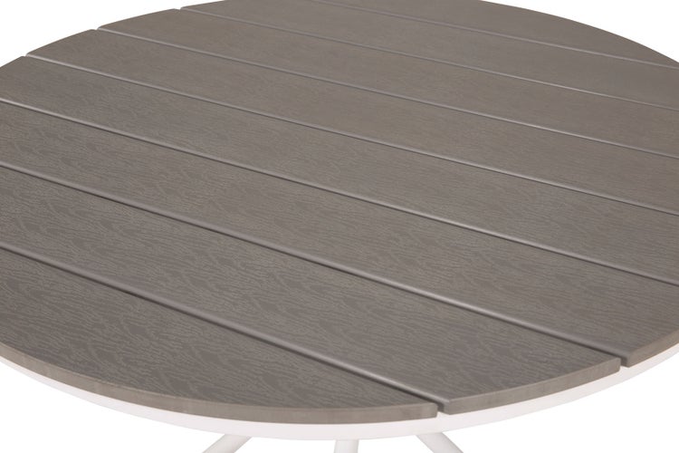 Parma Cafétisch Ø90cm grau-weiß. 90 X 90 X 74 cm