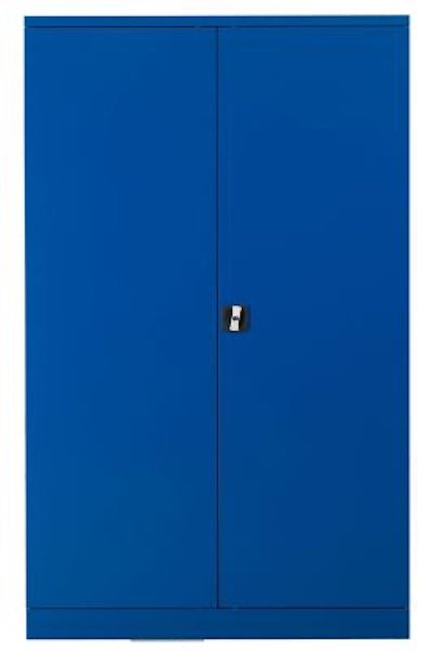 PROREGAL Stahlschrank Bee 4 Fachböden HxBxT 195 x 120 x 42 cm Pulverbeschichtetes Fachbodenmaterial Blau & Blau