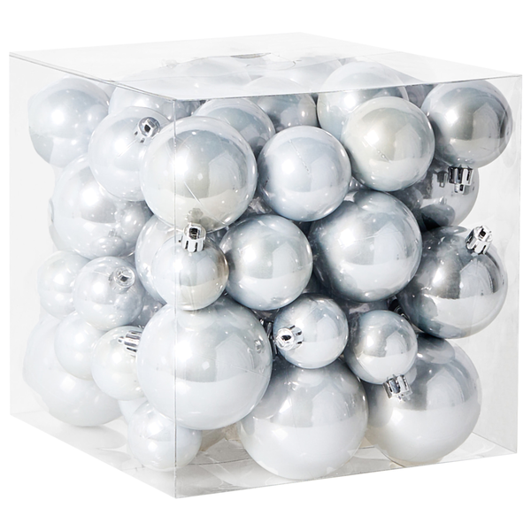 Silberne Christbaumkugel