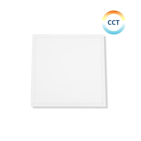 Quadratische LED-Panel Leuchte mit CCT Funktion.
