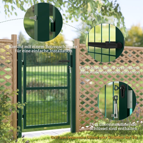 Abfallbehälter aus Metall mit Einwurföffnung