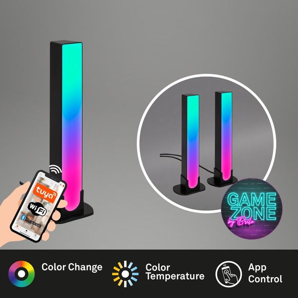WiFi+Bluetooth RGB IC CCT LED Tischleuchte,2er-Set