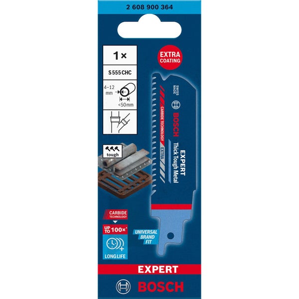 Bosch Expert Thick Tough Metal S 555 CHC Säbelsägeblatt - 2608900364