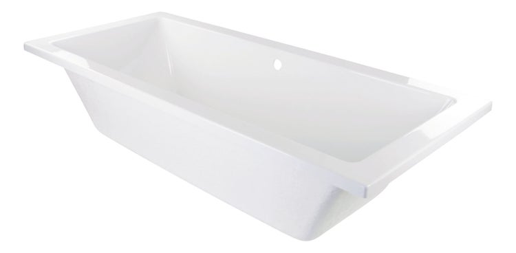 Calmwaters® Acryl Premium Badewanne Komplettset 200x90 cm - Made in EU - mit Wannenträger & Ablaufgarnitur - Duo-Badewanne 2 Personen