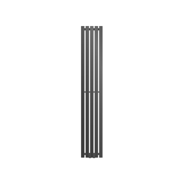 ECD Germany Paneelheizkörper Vertikal 260 x 1600 mm Anthrazit mit Mittelanschluss, Design Flach Heizkörper Einlagig Badheizkörper Flachheizkörper Designheizkörper Einreihig Heizung Badezimmer/Wohnraum