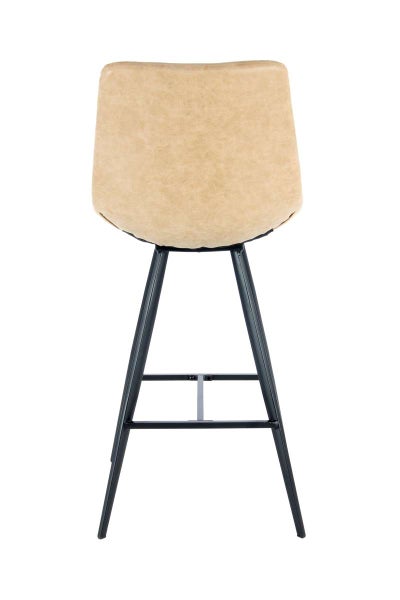 Barstuhl Frances 400 2er-Set Taupe / Schwarz