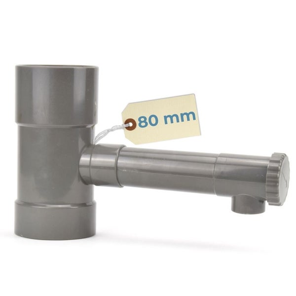 Kunststoff Siphon mit 80 mm Durchmesser